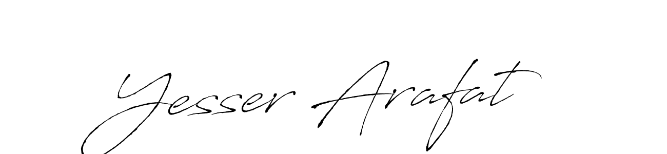 Design your own signature with our free online signature maker. With this signature software, you can create a handwritten (Antro_Vectra) signature for name Yesser Arafat. Yesser Arafat signature style 6 images and pictures png