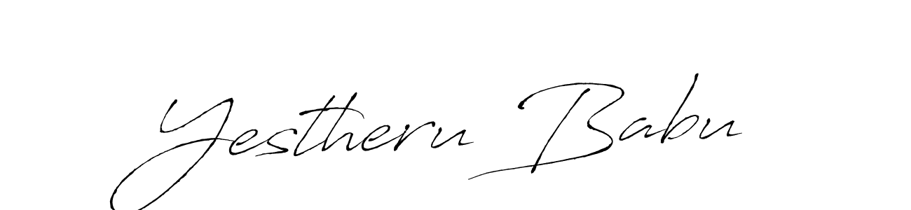 Use a signature maker to create a handwritten signature online. With this signature software, you can design (Antro_Vectra) your own signature for name Yestheru Babu. Yestheru Babu signature style 6 images and pictures png