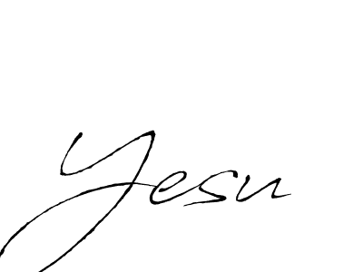 Create a beautiful signature design for name Yesu. With this signature (Antro_Vectra) fonts, you can make a handwritten signature for free. Yesu signature style 6 images and pictures png