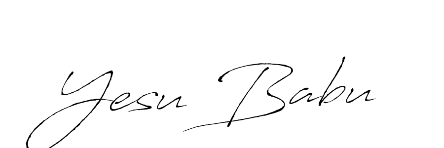 Yesu Babu stylish signature style. Best Handwritten Sign (Antro_Vectra) for my name. Handwritten Signature Collection Ideas for my name Yesu Babu. Yesu Babu signature style 6 images and pictures png