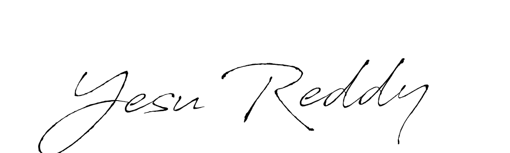 How to make Yesu Reddy name signature. Use Antro_Vectra style for creating short signs online. This is the latest handwritten sign. Yesu Reddy signature style 6 images and pictures png