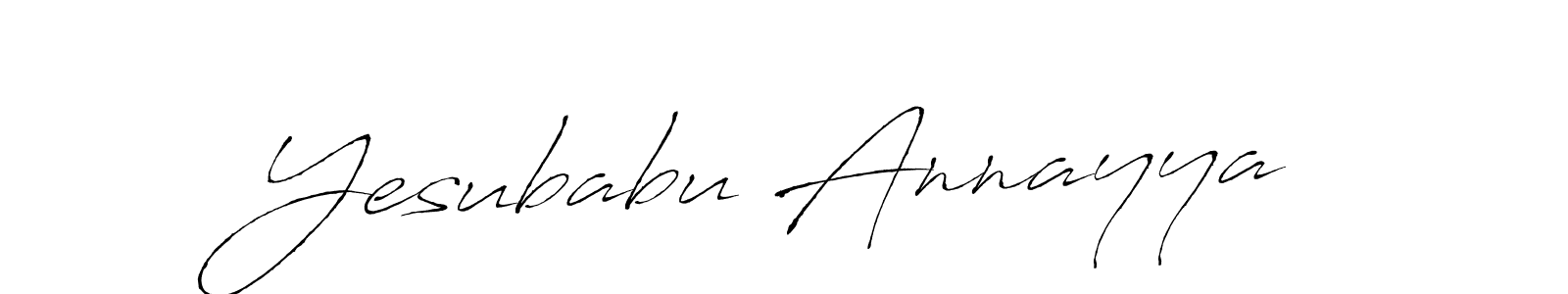 Also we have Yesubabu Annayya name is the best signature style. Create professional handwritten signature collection using Antro_Vectra autograph style. Yesubabu Annayya signature style 6 images and pictures png