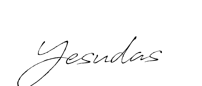 Design your own signature with our free online signature maker. With this signature software, you can create a handwritten (Antro_Vectra) signature for name Yesudas. Yesudas signature style 6 images and pictures png