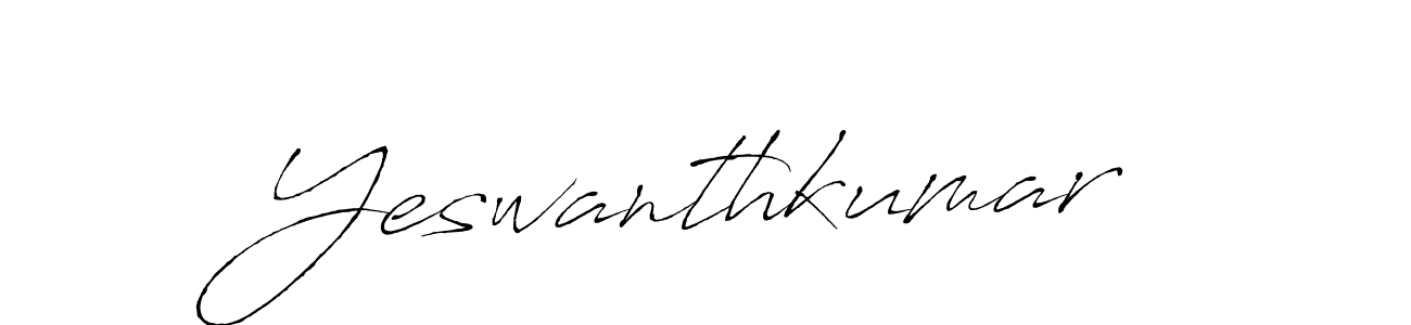 Also we have Yeswanthkumar name is the best signature style. Create professional handwritten signature collection using Antro_Vectra autograph style. Yeswanthkumar signature style 6 images and pictures png