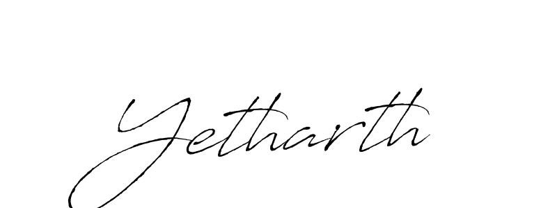 Use a signature maker to create a handwritten signature online. With this signature software, you can design (Antro_Vectra) your own signature for name Yetharth. Yetharth signature style 6 images and pictures png