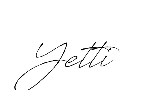 Antro_Vectra is a professional signature style that is perfect for those who want to add a touch of class to their signature. It is also a great choice for those who want to make their signature more unique. Get Yetti name to fancy signature for free. Yetti signature style 6 images and pictures png