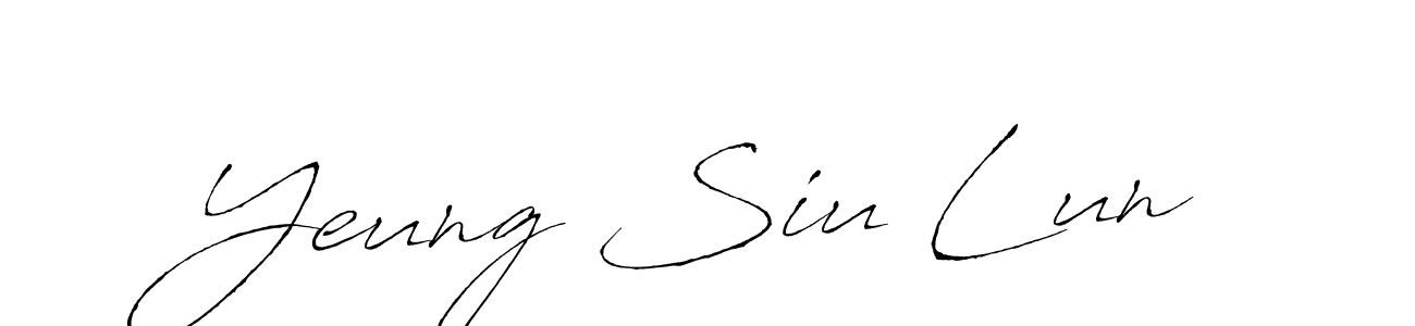 Design your own signature with our free online signature maker. With this signature software, you can create a handwritten (Antro_Vectra) signature for name Yeung Siu Lun. Yeung Siu Lun signature style 6 images and pictures png