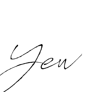 Also we have Yew name is the best signature style. Create professional handwritten signature collection using Antro_Vectra autograph style. Yew signature style 6 images and pictures png