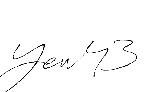 It looks lik you need a new signature style for name Yew43. Design unique handwritten (Antro_Vectra) signature with our free signature maker in just a few clicks. Yew43 signature style 6 images and pictures png