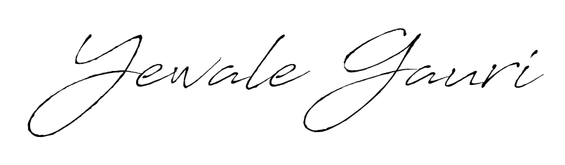 Create an unforgettable impression when signing with Yewale Gauri name styled in Antro_Vectra typography. 100% free online generator. Yewale Gauri signature style 6 images and pictures png