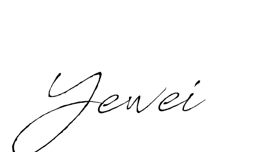 Create a beautiful signature design for name Yewei. With this signature (Antro_Vectra) fonts, you can make a handwritten signature for free. Yewei signature style 6 images and pictures png