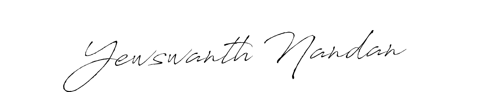 Similarly Antro_Vectra is the best handwritten signature design. Signature creator online .You can use it as an online autograph creator for name Yewswanth Nandan. Yewswanth Nandan signature style 6 images and pictures png