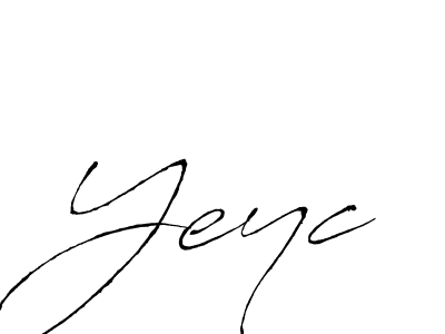 Also You can easily find your signature by using the search form. We will create Yeyc name handwritten signature images for you free of cost using Antro_Vectra sign style. Yeyc signature style 6 images and pictures png