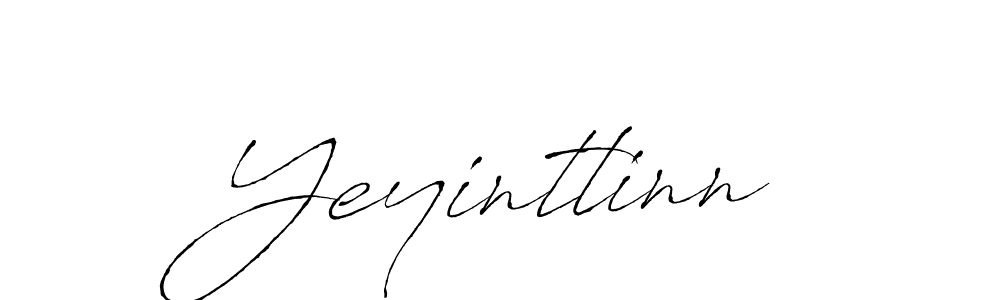 Make a beautiful signature design for name Yeyintlinn. With this signature (Antro_Vectra) style, you can create a handwritten signature for free. Yeyintlinn signature style 6 images and pictures png