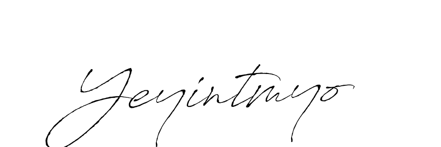 Use a signature maker to create a handwritten signature online. With this signature software, you can design (Antro_Vectra) your own signature for name Yeyintmyo. Yeyintmyo signature style 6 images and pictures png