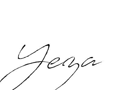 Create a beautiful signature design for name Yeza. With this signature (Antro_Vectra) fonts, you can make a handwritten signature for free. Yeza signature style 6 images and pictures png