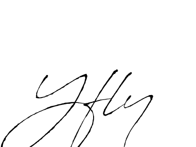 Design your own signature with our free online signature maker. With this signature software, you can create a handwritten (Antro_Vectra) signature for name Yfly. Yfly signature style 6 images and pictures png