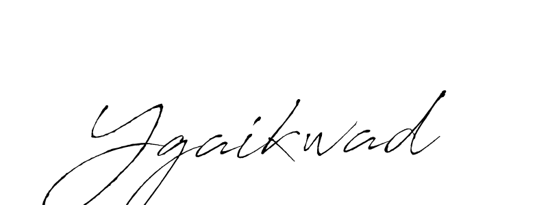 Make a beautiful signature design for name Ygaikwad. With this signature (Antro_Vectra) style, you can create a handwritten signature for free. Ygaikwad signature style 6 images and pictures png