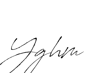 Yghm stylish signature style. Best Handwritten Sign (Antro_Vectra) for my name. Handwritten Signature Collection Ideas for my name Yghm. Yghm signature style 6 images and pictures png