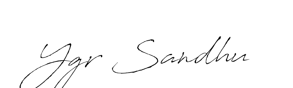 How to make Ygr Sandhu signature? Antro_Vectra is a professional autograph style. Create handwritten signature for Ygr Sandhu name. Ygr Sandhu signature style 6 images and pictures png