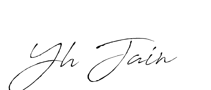 if you are searching for the best signature style for your name Yh Jain. so please give up your signature search. here we have designed multiple signature styles  using Antro_Vectra. Yh Jain signature style 6 images and pictures png