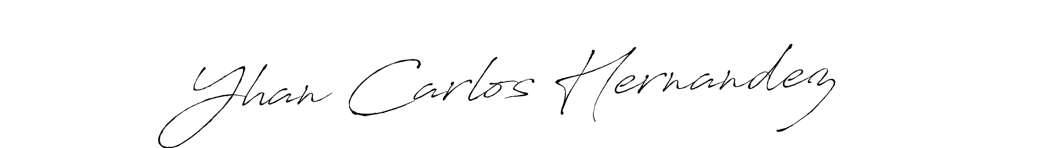 Use a signature maker to create a handwritten signature online. With this signature software, you can design (Antro_Vectra) your own signature for name Yhan Carlos Hernandez. Yhan Carlos Hernandez signature style 6 images and pictures png