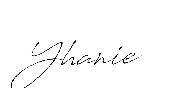 Yhanie stylish signature style. Best Handwritten Sign (Antro_Vectra) for my name. Handwritten Signature Collection Ideas for my name Yhanie. Yhanie signature style 6 images and pictures png