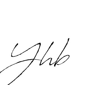 Make a beautiful signature design for name Yhb. Use this online signature maker to create a handwritten signature for free. Yhb signature style 6 images and pictures png