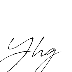 Design your own signature with our free online signature maker. With this signature software, you can create a handwritten (Antro_Vectra) signature for name Yhg. Yhg signature style 6 images and pictures png