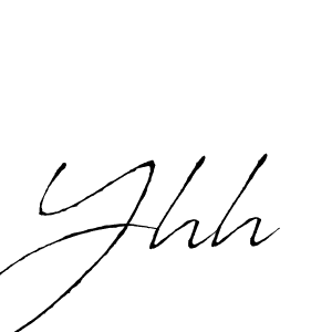 Antro_Vectra is a professional signature style that is perfect for those who want to add a touch of class to their signature. It is also a great choice for those who want to make their signature more unique. Get Yhh name to fancy signature for free. Yhh signature style 6 images and pictures png