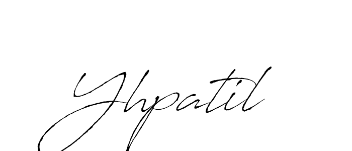 Design your own signature with our free online signature maker. With this signature software, you can create a handwritten (Antro_Vectra) signature for name Yhpatil. Yhpatil signature style 6 images and pictures png