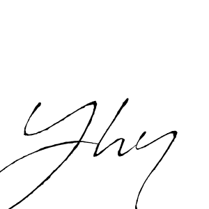 How to make Yhy name signature. Use Antro_Vectra style for creating short signs online. This is the latest handwritten sign. Yhy signature style 6 images and pictures png