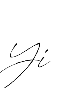 Use a signature maker to create a handwritten signature online. With this signature software, you can design (Antro_Vectra) your own signature for name Yi. Yi signature style 6 images and pictures png