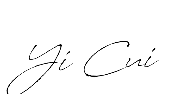 Design your own signature with our free online signature maker. With this signature software, you can create a handwritten (Antro_Vectra) signature for name Yi Cui. Yi Cui signature style 6 images and pictures png