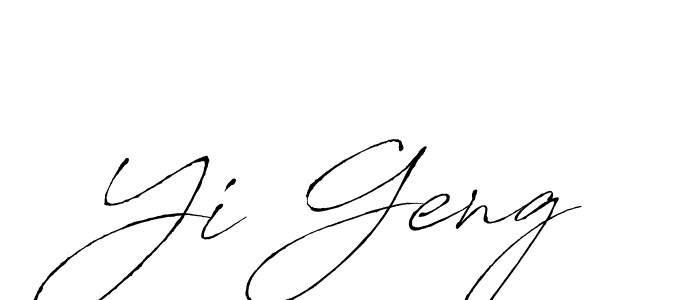 Antro_Vectra is a professional signature style that is perfect for those who want to add a touch of class to their signature. It is also a great choice for those who want to make their signature more unique. Get Yi Geng name to fancy signature for free. Yi Geng signature style 6 images and pictures png