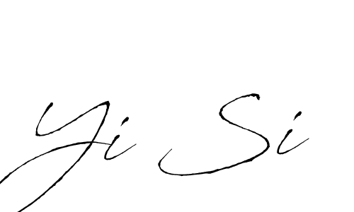 The best way (Antro_Vectra) to make a short signature is to pick only two or three words in your name. The name Yi Si include a total of six letters. For converting this name. Yi Si signature style 6 images and pictures png