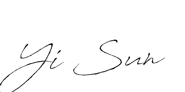Create a beautiful signature design for name Yi Sun. With this signature (Antro_Vectra) fonts, you can make a handwritten signature for free. Yi Sun signature style 6 images and pictures png