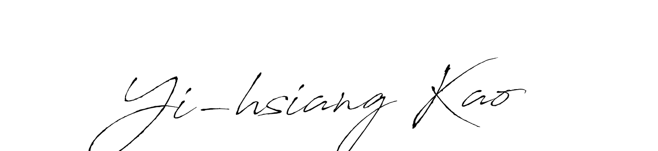 Yi-hsiang Kao stylish signature style. Best Handwritten Sign (Antro_Vectra) for my name. Handwritten Signature Collection Ideas for my name Yi-hsiang Kao. Yi-hsiang Kao signature style 6 images and pictures png
