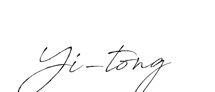 Yi-tong stylish signature style. Best Handwritten Sign (Antro_Vectra) for my name. Handwritten Signature Collection Ideas for my name Yi-tong. Yi-tong signature style 6 images and pictures png