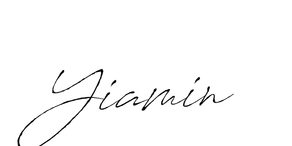 How to make Yiamin signature? Antro_Vectra is a professional autograph style. Create handwritten signature for Yiamin name. Yiamin signature style 6 images and pictures png