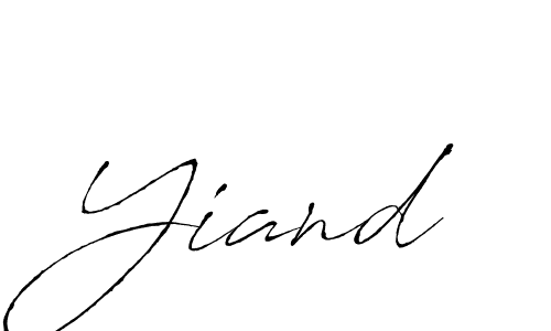 if you are searching for the best signature style for your name Yiand. so please give up your signature search. here we have designed multiple signature styles  using Antro_Vectra. Yiand signature style 6 images and pictures png