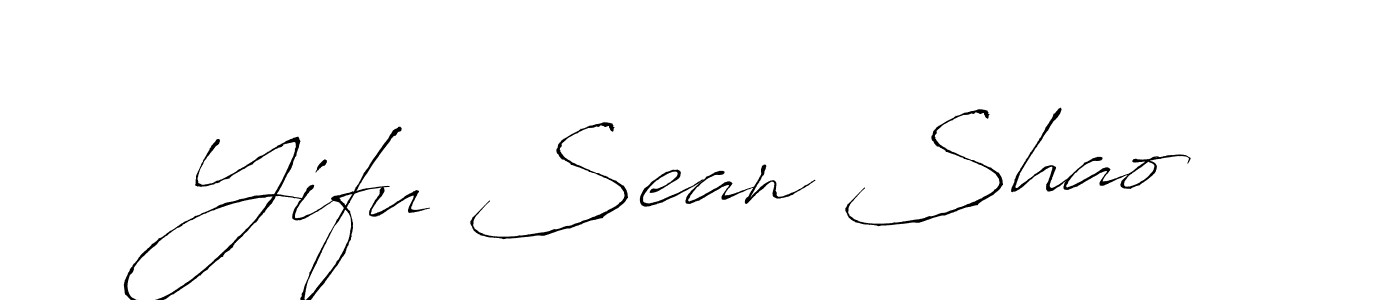 How to make Yifu Sean Shao signature? Antro_Vectra is a professional autograph style. Create handwritten signature for Yifu Sean Shao name. Yifu Sean Shao signature style 6 images and pictures png