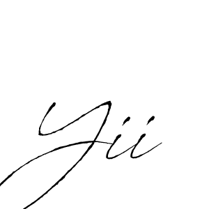 Use a signature maker to create a handwritten signature online. With this signature software, you can design (Antro_Vectra) your own signature for name Yii. Yii signature style 6 images and pictures png