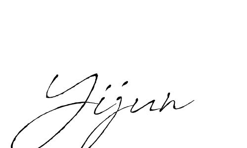 Antro_Vectra is a professional signature style that is perfect for those who want to add a touch of class to their signature. It is also a great choice for those who want to make their signature more unique. Get Yijun name to fancy signature for free. Yijun signature style 6 images and pictures png