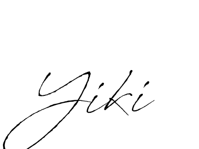 How to make Yiki name signature. Use Antro_Vectra style for creating short signs online. This is the latest handwritten sign. Yiki signature style 6 images and pictures png