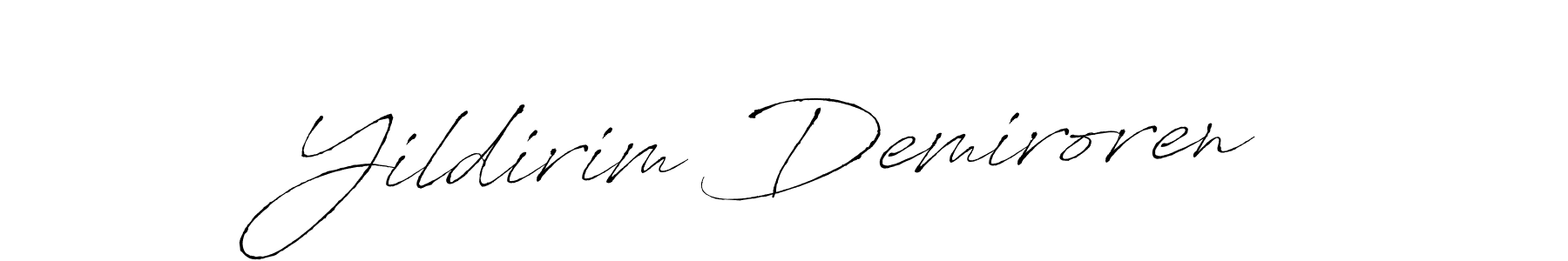 Yildirim Demiroren stylish signature style. Best Handwritten Sign (Antro_Vectra) for my name. Handwritten Signature Collection Ideas for my name Yildirim Demiroren. Yildirim Demiroren signature style 6 images and pictures png