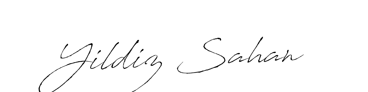 Design your own signature with our free online signature maker. With this signature software, you can create a handwritten (Antro_Vectra) signature for name Yildiz Sahan. Yildiz Sahan signature style 6 images and pictures png