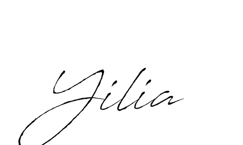 Yilia stylish signature style. Best Handwritten Sign (Antro_Vectra) for my name. Handwritten Signature Collection Ideas for my name Yilia. Yilia signature style 6 images and pictures png