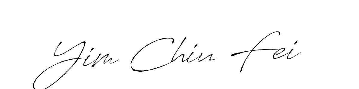 Also You can easily find your signature by using the search form. We will create Yim Chiu Fei name handwritten signature images for you free of cost using Antro_Vectra sign style. Yim Chiu Fei signature style 6 images and pictures png