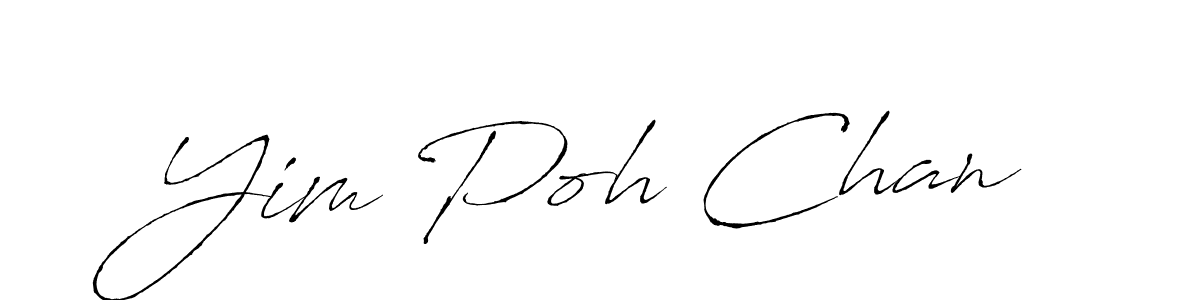 Use a signature maker to create a handwritten signature online. With this signature software, you can design (Antro_Vectra) your own signature for name Yim Poh Chan. Yim Poh Chan signature style 6 images and pictures png